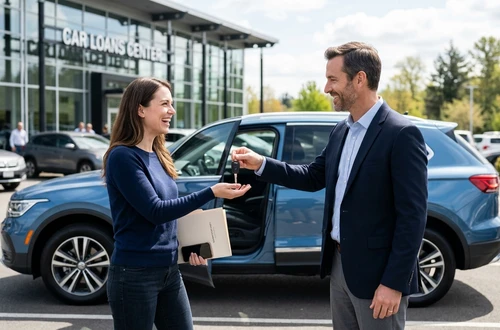 Friendly auto loan advisor ready to assist